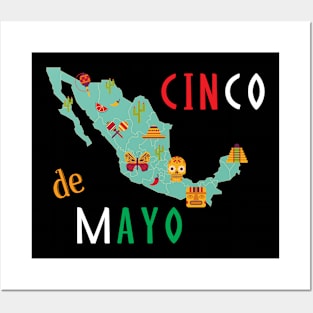 cinco de mayo mexicano Posters and Art